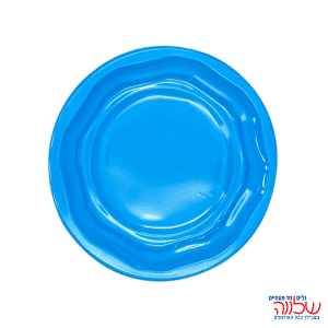 צלחת קטנה כחול פשוטה 50 יח'