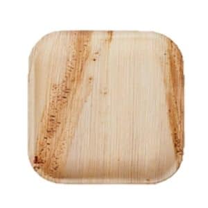 צלחת 9" מרובעת דקל  10 יח'