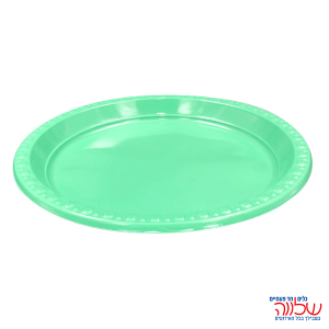 צלחת "9" ירוק 100 יח'