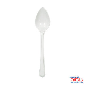 כפית לבן חד פעמי קשיח ארוז 50 בחבילה