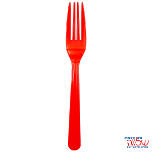 מזלג אדום ארוז 50 בחבילה