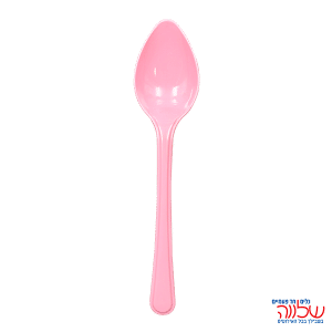 כפית ורוד בייבי חד פעמי קשיח ארוז 50 בחבילה