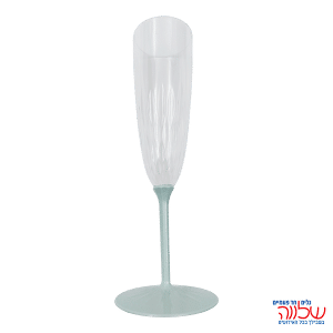 כוסות שמפנייה רגל מנטה  6 יח'