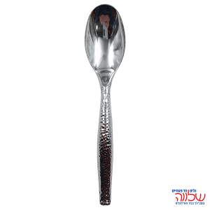 זוג כף הגשה מוכסף "סטון"