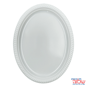 מגש שטוח "צבעוני" לבן ארוז 10 יח'