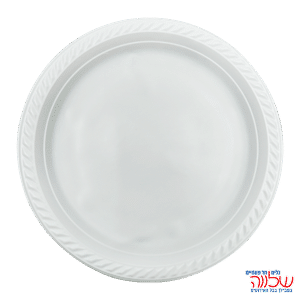 צלחת 10 צבעוני ארוז 20 לבן