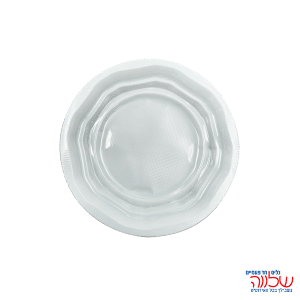 צלחת לבן קטנה פשוטה 50 יח'