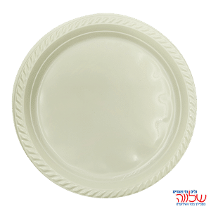 צלחת 10 צבעוני ארוז 20 קרם