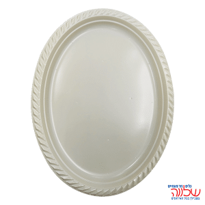 מגש שטוח "צבעוני" קרם ארוז 10 יח'