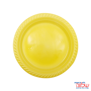 צלחת 9 צבעוני ארוז 25 צהוב