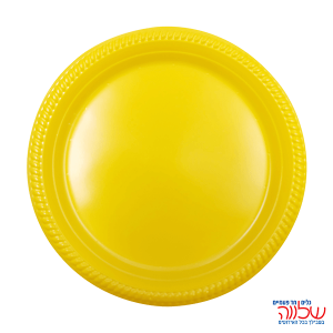 צלחת 10 צבעוני ארוז 25 צהוב