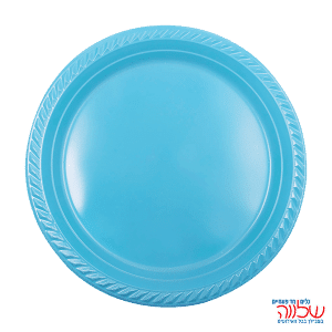 צלחת 10 צבעוני ארוז 25 תכלת