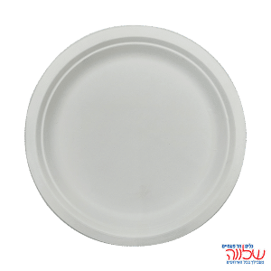 צלחת מתכלה עגולה  9 25יח'