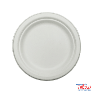 צלחת מתכלה 7 עגולה 25יח'