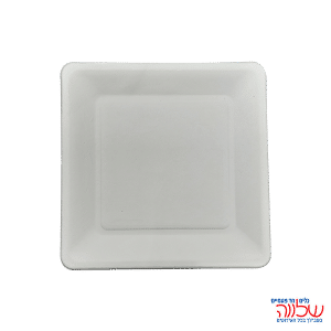 צלחת מרובע 9 מתכלה קני סוכר 20יח'