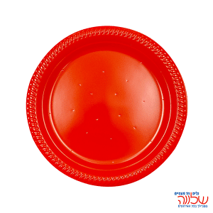 צלחת 9 צבעוני ארוז 25 אדום