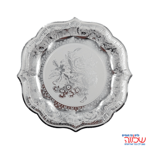 צלחת נייר 20.5 ס"מ מרקש כסף ארוז 10 יח'