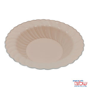 צלחת מרק לוטוס ורוד 10 יח'