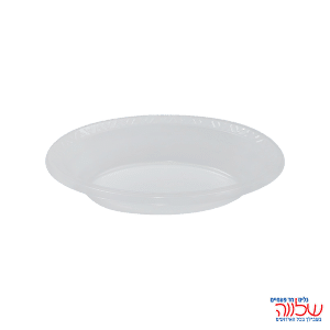 צלחת אובלית קטנה 25 י'ח שקוף קריסטלי