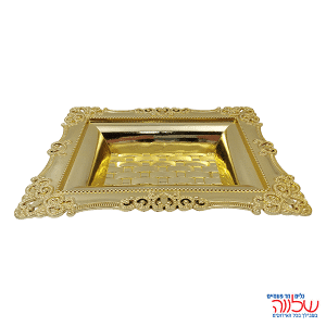 מגש פלסטיק 25*18.5 זהב