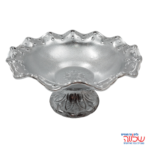 קערת פלסטיק מעוטרת לחינה כסף