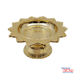 מגש חינה גדול על רגל זהב