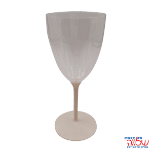 כוסות יין רגל ורודה  6 יח'