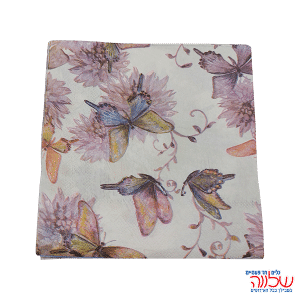 מפיות נייר 33*33 20יחידות פרפרים סגולים