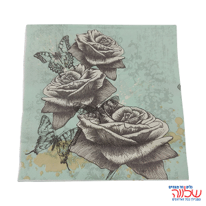 מפיות נייר 33*33 20יחידות טורקיז/אפור