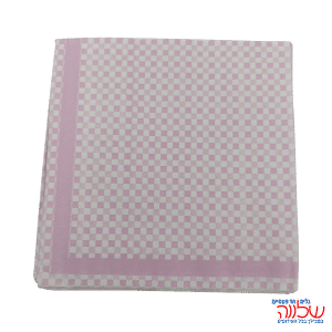 מפיות נייר 33*33 20יחידות משבצות ורוד