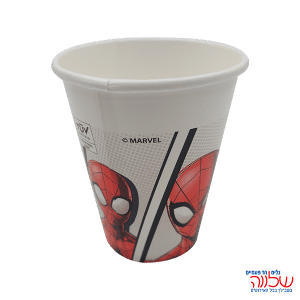 כוס מתכלה  8 יח' ספיידרמן