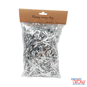 נייר גרוס כסף 30גרם נצנץ כסף