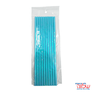 קשיות נייר מטאליות 10יחידות טורקיז