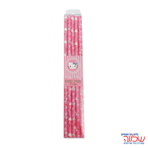 קשים מנייר 25 יח' ורוד "Hello kitty"