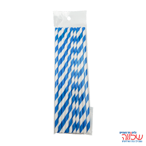 קשיות נייר מעוצבות 10יחידות כחול