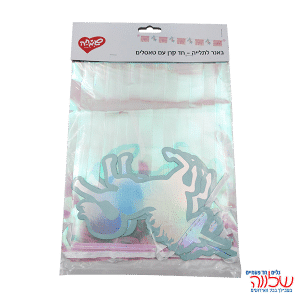 באנר חד קרן פסטל עם טאסל הטבעה 2.5 מטר