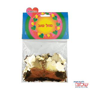 קונפטי כוכב זהב מטלי