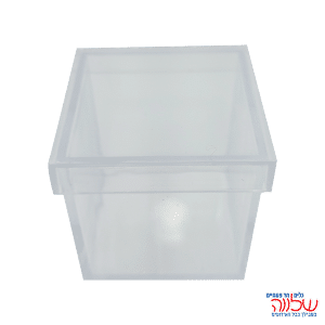 סט 12 צנצנות פלסטיק מרובעות 5*5