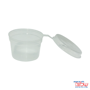 גביע 50 מ"ל + מכסה מחובר 50 יח'