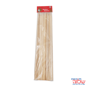 שיפודי עץ רחבים 35ס"מ 25יחידות