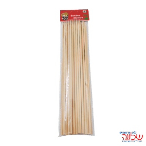 שיפודי עץ עבים 30ס"מ 50יחידות