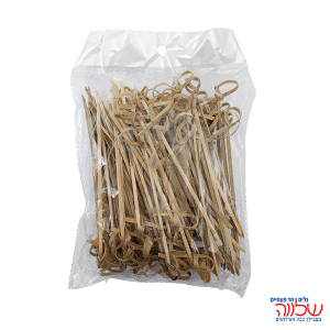 שיפודי עץ מסולסלים 12ס"מ 100יחידות