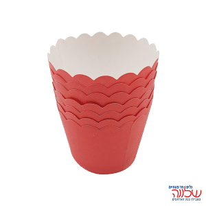 מאפינס לאפיה 40יחידות אדום