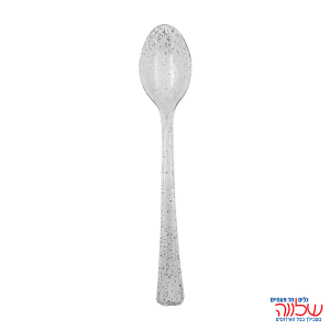 מיני כפית 25יחידות כסף נצנץ