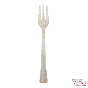 מיני מזלג 25יחידות  זהב נצנץ