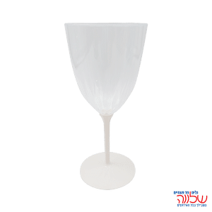 כוסות יין רגל קרם  6 יח'