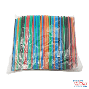 קש מתקפל צבעוני 400 יח'