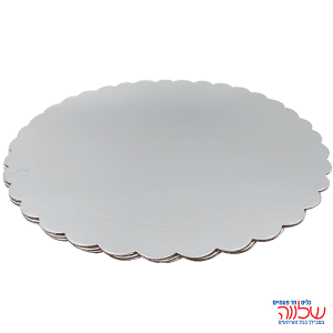 מגש קרטון 40 קוטר כסף