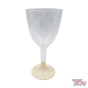 כוסות יין רגל קרם 8 יח'