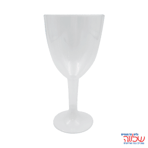 כוסות יין רגל לבן  8 יח'